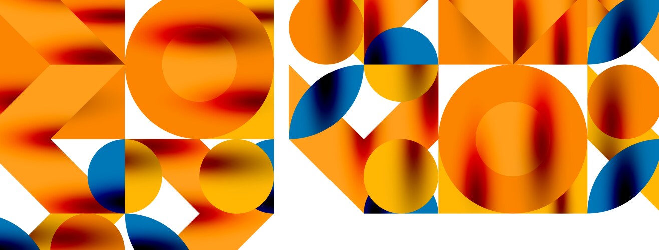Circle pattern round elements with lines vector image