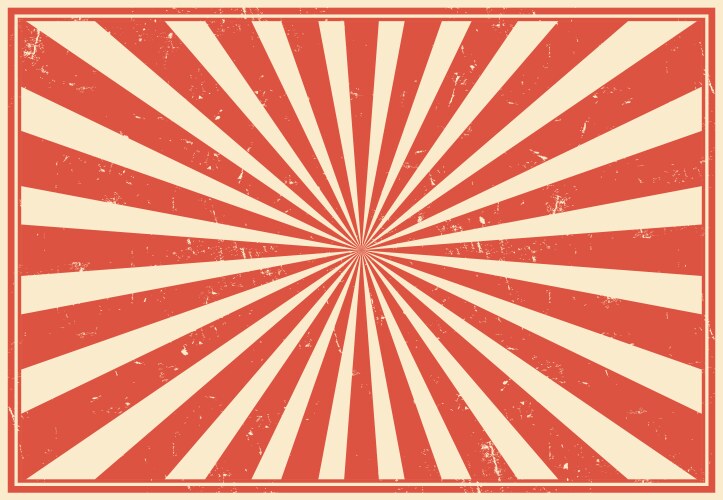 circus carnival vintage sunlight rays background vector