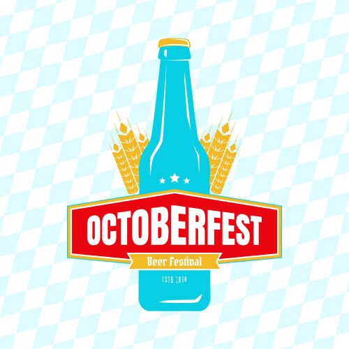 Isolated oktoberfest label Royalty Free Vector Image