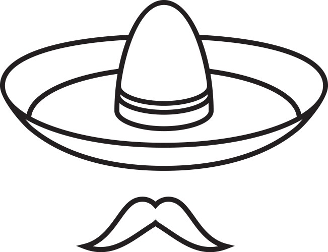Sombrero Vector Image