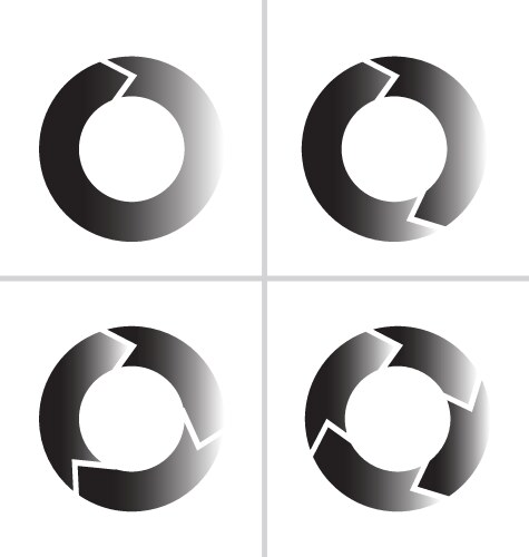 arrow refresh reload rotation loop icon vector image