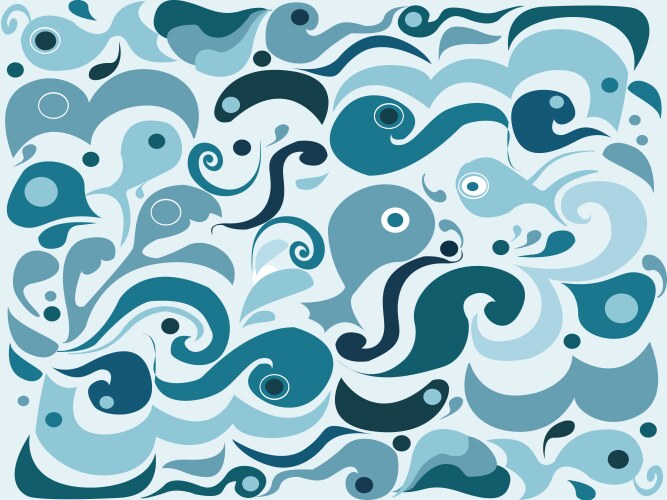 Seamless sea background Royalty Free Vector Image