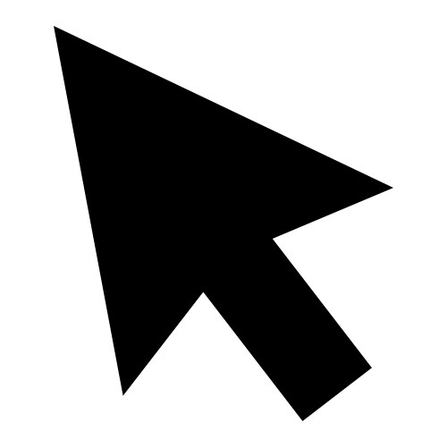 Computer mouse click pointer cursor arrow vector image