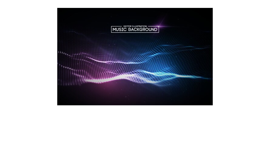 Music abstract background blue equalizer vector image