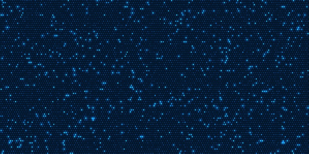 Tech background with pixel dots design vector image
