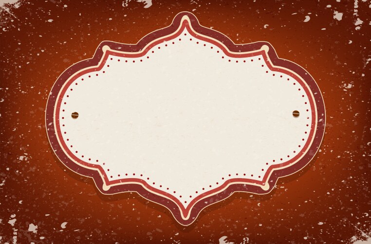 Vintage circus inspired frame Royalty Free Vector Image