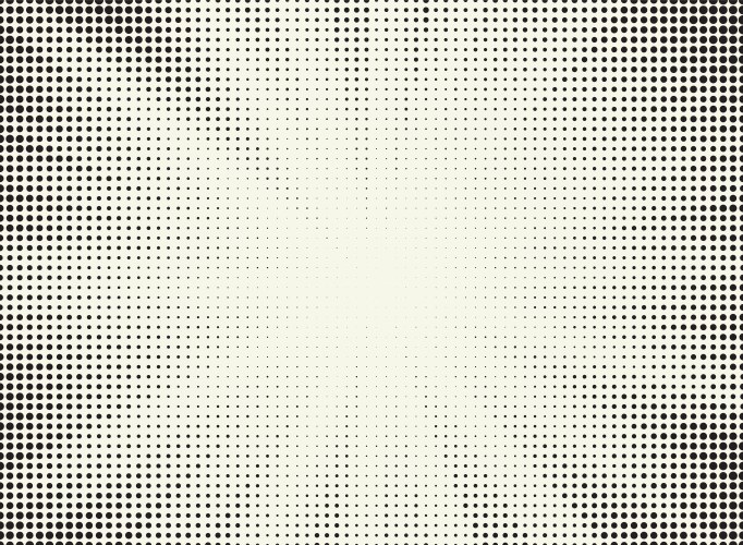 Radial halftone gradient background dotted stains Vector Image