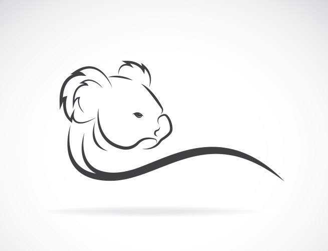Adorable Koala Head Illustration Vector Image
