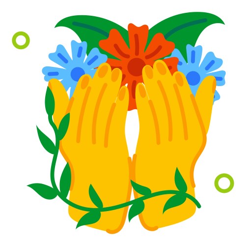 Hindu prayer Royalty Free Vector Image - VectorStock
