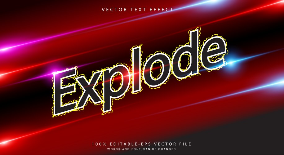 Exploding letters Vector Images & Graphics for Commercial Use | VectorStock