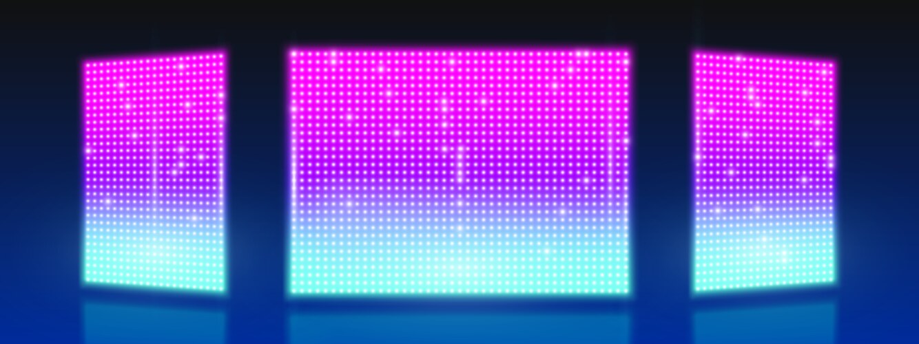 LED Pixel Screen Background Royalty Free Vector Image
