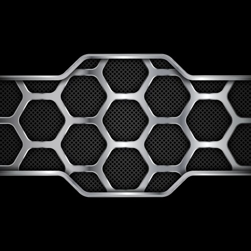 Abstract geometric background with hexagons Vector Image