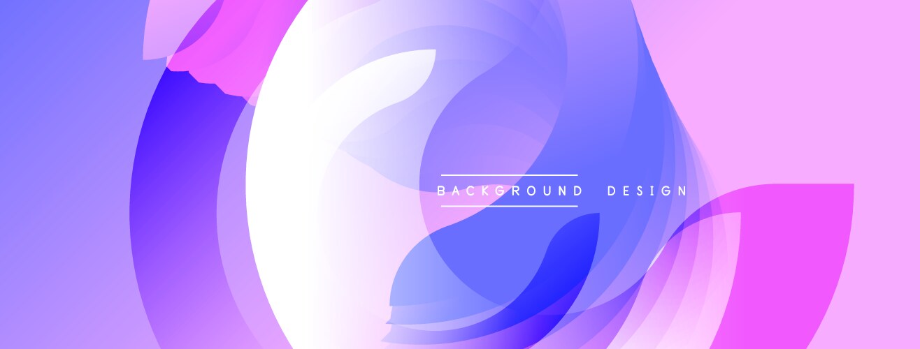 Abstract design overlapping layers create dynamic vector image