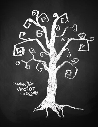 Scary tree background Royalty Free Vector Image