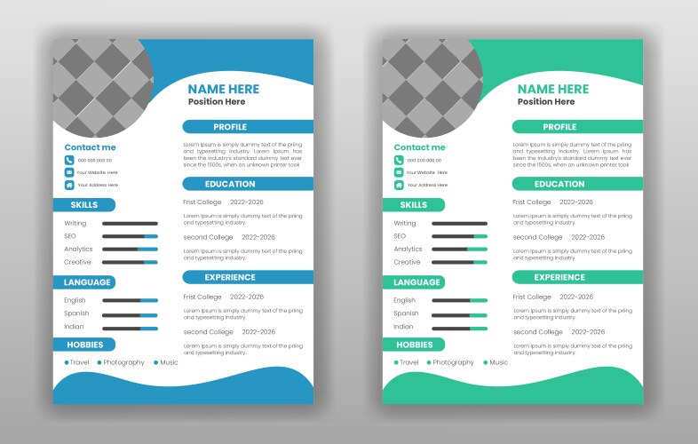 Modern Cv Vector Images (over 4,800)