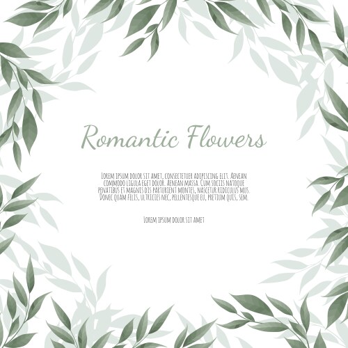 Eucalyptus Floral Wreath Vector Image