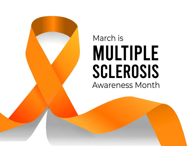 March is multiple sclerosis awareness month Vector Image