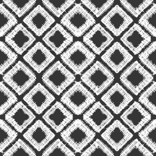 Abstract seamless hand drawn monochrome pattern Vector Image