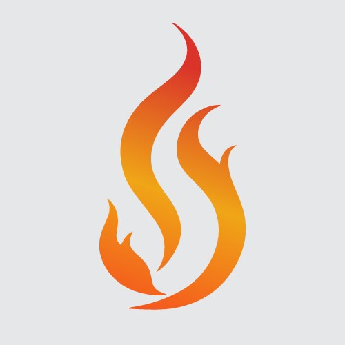 Flame icon Vector Image