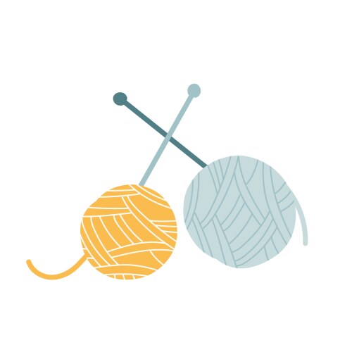 Yarn balls Royalty Free Vector Image - VectorStock