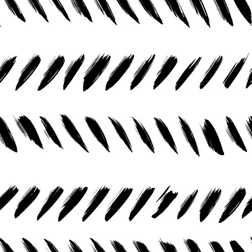 Herringbone brush strokes seamless pattern vector image