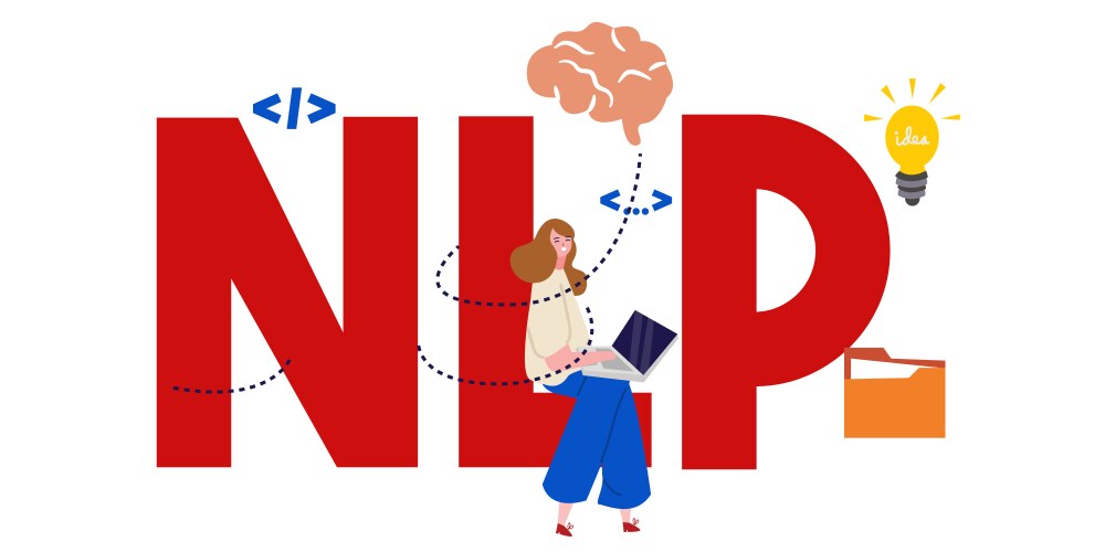 neuro-linguistic programming nlp vector image