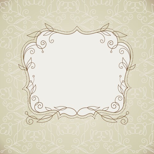 Floral frame Royalty Free Vector Image - VectorStock