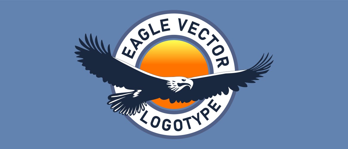 Vintage eagle logo Royalty Free Vector Image - VectorStock