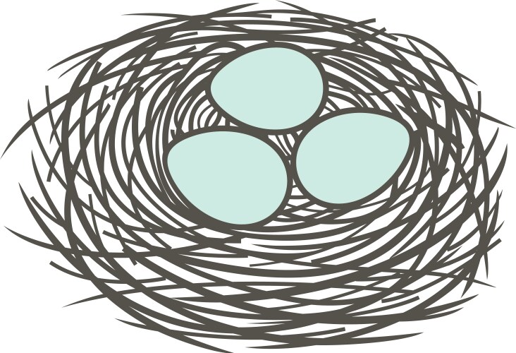 nest vector image