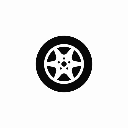 Off road car wheel icon Royalty Free Vector Image
