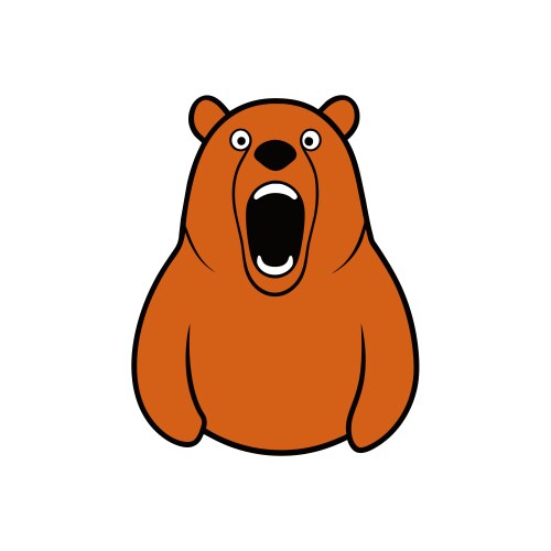 Bear lies icon Royalty Free Vector Image - VectorStock