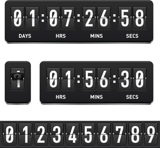 Countdown timer vector image