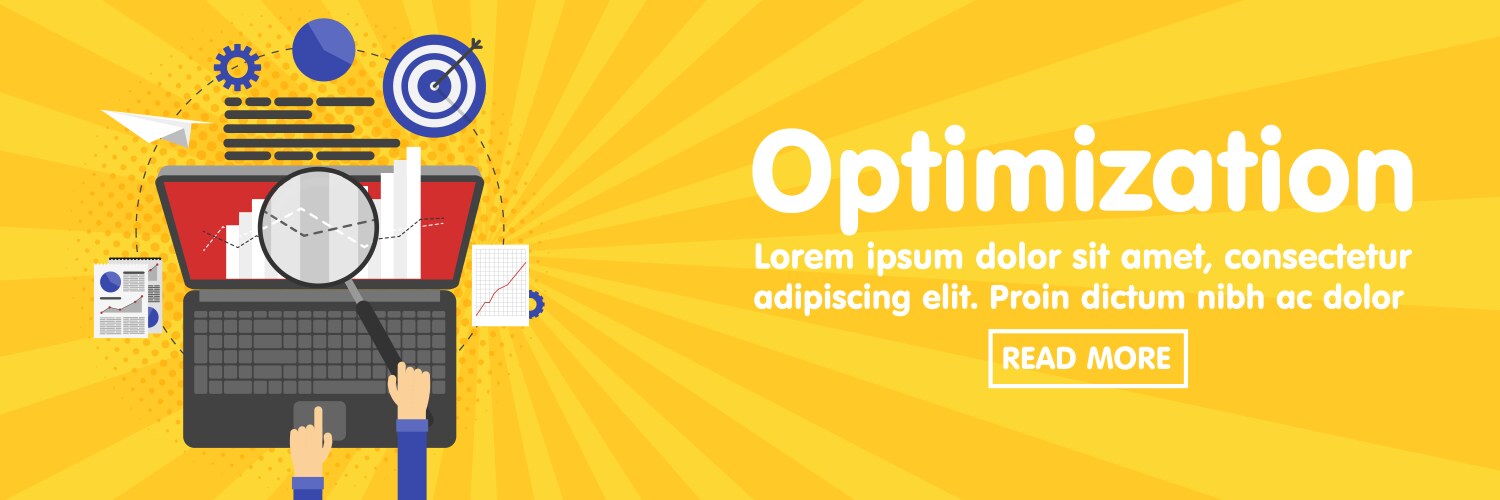 Seo optimization programming and web analytics vector image
