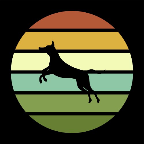 Bloodhound retro Vector Image