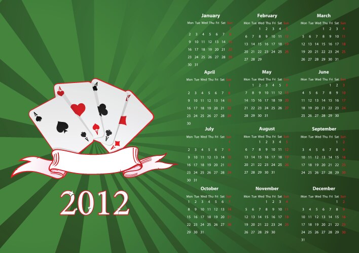 european calendar vector image