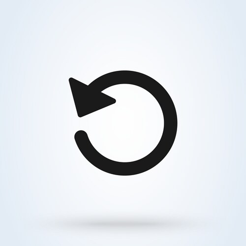 Reload Icon - White Background Vector Image