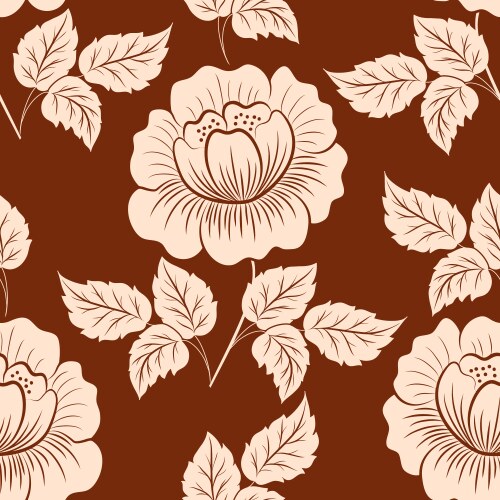 Snakes and flowers seamless pattern Royalty Free Vector