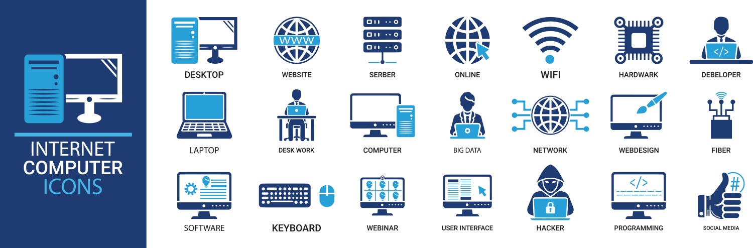 Factory icon set containing industry production Vector Image