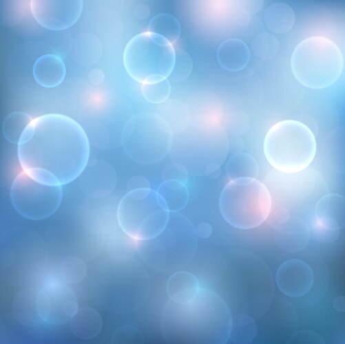 Abstract blue light bokeh blur background Vector Image