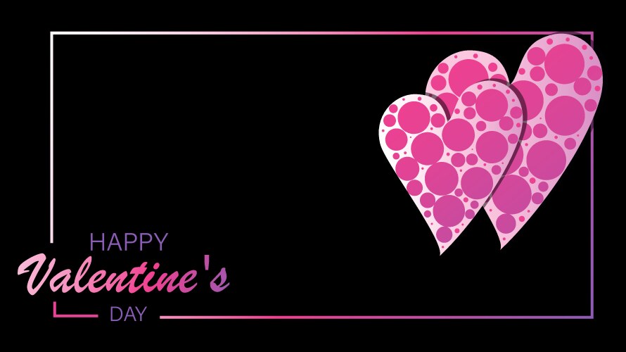 Valentines day greeting card vector image