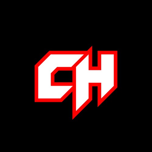 Ch logo design initial letter Vector Image