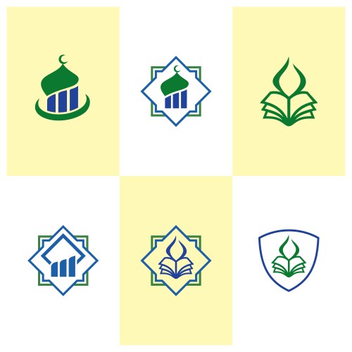 Mosque logo design icon template vector image