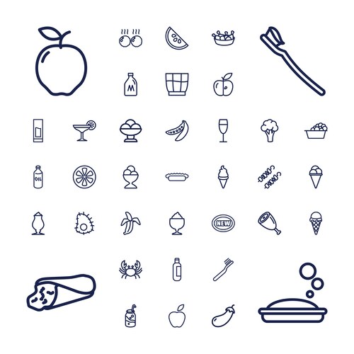 Fresh icons (36177508) – Free Vector | VectorStock