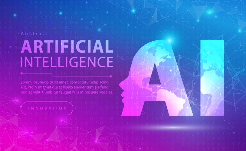 Artificial intelligence concept isometric ai Vector Image