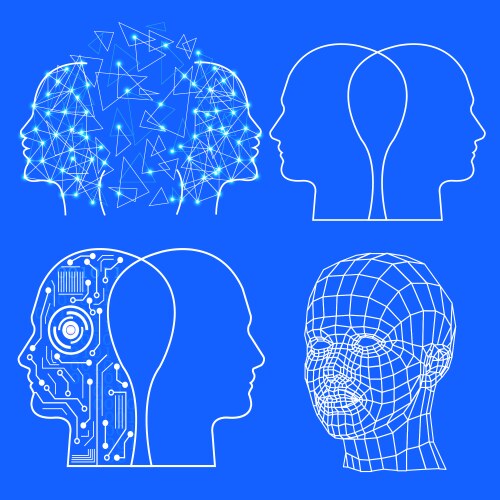 Artificial intelligence ai icon Royalty Free Vector Image
