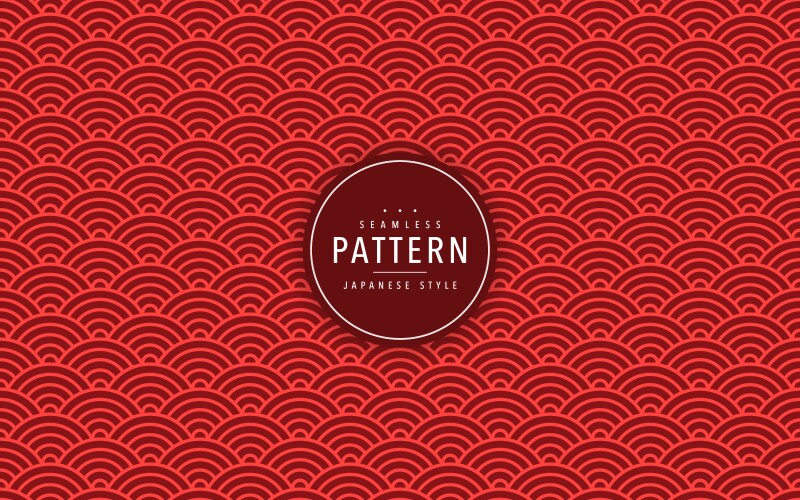 japanese seamless wave pattern traditional vector image