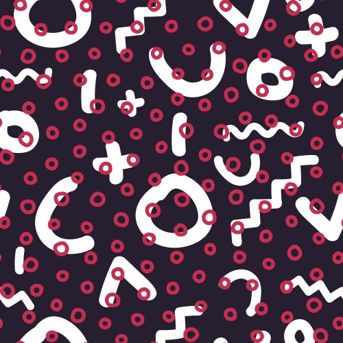 Memphis design seamless pattern Royalty Free Vector Image