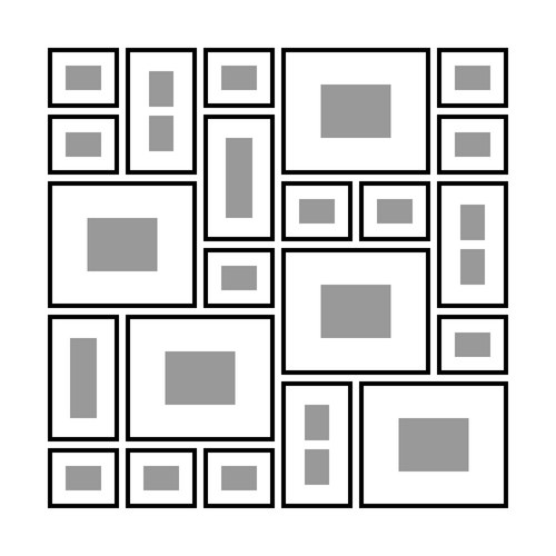 Arrangement of Wall Frames – Royalty-Free Vector | VectorStock