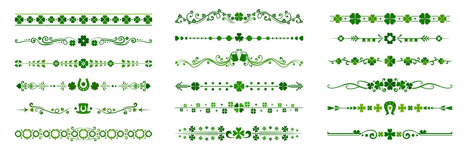 Clover border Vector Images & Graphics for Commercial Use