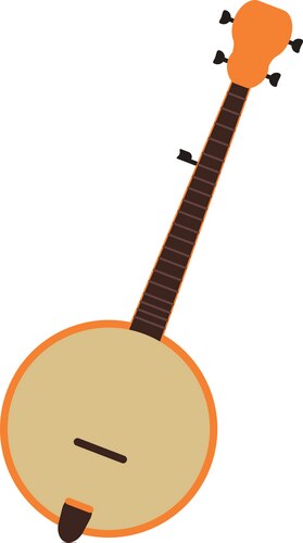 Banjo icon in editable style graphics – Royalty-Free Vector | VectorStock